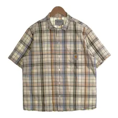 CAHARTT W.I.P カーハート ワークインプログレス S/S VILAY SHIRT 半袖 チェックシャツ ベージュ ナチュラル I028944.05.90.03 Size Mのサムネイル
