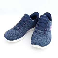 SKECHERS /　スケッチャーズ ◆スリップインズ サミッツ/スニーカー/ネイビー/24ｃｍ  レディースファッション【中古】 のサムネイル