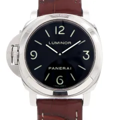 PANERAI パネライ ルミノール ベース レフトハンド PAM00219 300ｍ防水 裏スケ 黒 ブラック SS ステンレス 純正ベルト 純正尾錠 メンズ 手巻き【6ヶ月保証】【腕時計】【中古】のサムネイル