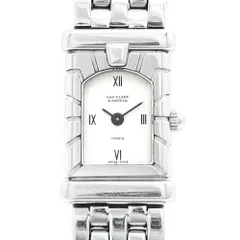電池交換済 VanCleef&Arppels ヴァンクリーフ＆アーペル ファサード 531963T5 白 ホワイト SS ステンレス レディース クォーツ【6ヶ月保証】【腕時計】【中古】のサムネイル