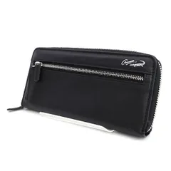 Crocodile / クロコダイル ◆ラウンドファスナー長財布/レザー/ブラック 【財布/サイフ/ウォレット/wallet/コイン】 メンズファッション【中古】 のサムネイル