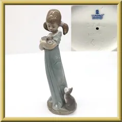 【極美品】 LLADRO リヤドロ 5743 私のことも忘れないで 磁器人形 少女 女の子 猫 ネコ フィギュリン ポーセリン アート 磁器 スペイン高級磁器ブランド 西洋美術 洋風 インテリア オブジェ 置物 飾り物のサムネイル