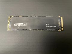 Crucial P3 1000G M.2NVMe SSD動作確認済健康状態93％ - メルカリ