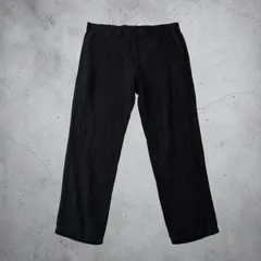 ARMANI EXCHANGE 100%LINEN PANTS アルマーニ エクスチェンジ リネンパンツ W36 黒 BLACK 古着　A/Xのサムネイル