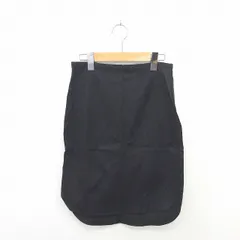 スピック＆スパン ノーブル Spick&Span Noble スカート タイト ひざ丈 無地 シンプル 薄手 綿 コットン 36 濃紺 ネイビー /TT13のサムネイル