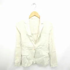 ノーリーズ Nolley's ジャケット テーラード 薄手 麻 リネン 無地 シンプル 長袖 36 ベージュ 薄茶 /TT22のサムネイル