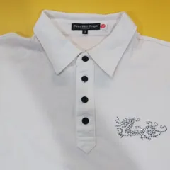 Dance With Dragon ポロシャツ ラインストーン メンズ Mサイズ Made in Japan 京都のサムネイル