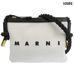 超美品 マルニ MARNI 2023年 MARCEL ZIP マルセルジップ ポシェット キャンバス ショルダー バッグ 未使用に近いのサムネイル