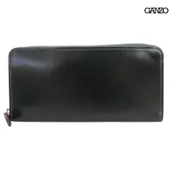 超美品 ガンゾ GANZO 57340 CORDOVAN コードバン ラウンドファスナー 長財布 ロング ウォレット グリーン 箱付き 定価90200円 メンズのサムネイル