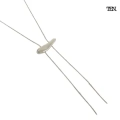 超美品 テン TEN. CLANE×TEN パフ チェーン ネックレス シルバー925 袋 箱付き 定価37400円 レディースのサムネイル