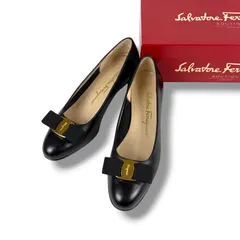Salvatore Ferragamo VARA サルヴァトーレフェラガモ ヴァラリボン　パンプス　ブラック　レザー　36 Cのサムネイル