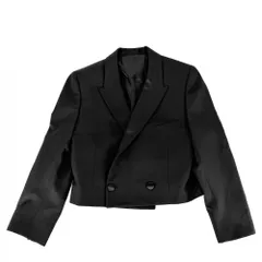 【大決算】 セリーヌ テーラードジャケット レディース レクタングルスペンサージャケット ショート丈 アウター アパレル 服  CELINE 36 ブラック 黒 ウール  モヘヤ  ポリエステル  春 秋 美品【中古品】のサムネイル
