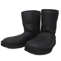 アグ オーストラリア UGG australia 1003944 M CLASSIC SHORT BOMBER ムートンブーツ レザー US10 黒 ブラックのサムネイル
