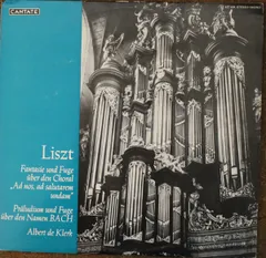 LP Albert De Klerk Fantasie Und Fuge uber Den Choral ”Ad Nos, Ad Salut 657608 CANTATE /00260
