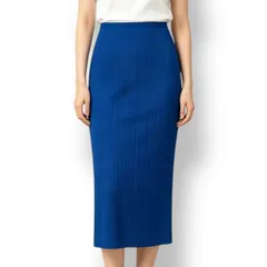 極美品 ISSEY MIYAKE イッセイミヤケ PLEATS PLEASE プリーツプリーズ スカート ブルー サイズ3のサムネイル
