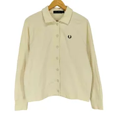 フレッドペリー FRED PERRY JERSEY OVERSHIRT スウェット地シャツジャケット ジャージ レディース UK：10 のサムネイル