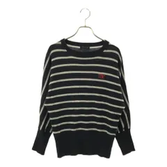 TOMMY HILFIGER トミーヒルフィガー ボーダー 長袖 セーター M ネイビー ニット レディース 古着のサムネイル