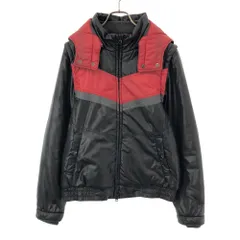 The DUFFER of ST.GEORGE ザダファーオブセントジョージ 長袖 2WAY 中綿ジャケット M レッド×ブラック レディース 古着のサムネイル