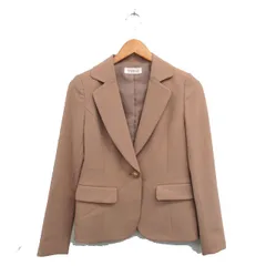 デビュー ド フィオレ Debut de Fiore レッセパッセ LAISSE PASSE テーラードジャケット ブレザー シンプル 36 ブラウン 茶 /KT30のサムネイル