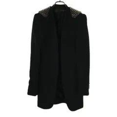 ZARA BASIC ザラベーシック スタッズ付 ジャケット XS ブラック レディース 古着のサムネイル
