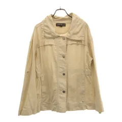 Eddie Bauer エディーバウアー リネンブレンド ジャケット PM ベージュ系 ワンポイント刺繍 レディース 古着のサムネイル