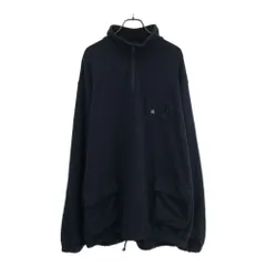 BEAMS ビームス 長袖 ハーフジップ トレーナー L ネイビー スウェット メンズ 古着のサムネイル