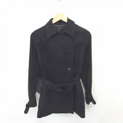 ブラック バイ マウジー BLACK by moussy コート アウター トレンチ ステンカラー ひざ丈 フェイクスエード 長袖 1 黒 ブラック /TT23のサムネイル