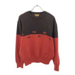 LANCEL ランセル 長袖 ニット M オレンジ×ブラウン セーター メンズ 古着のサムネイル