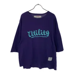 EFFECTEN エフェクテン 日本製 プリント 7分袖 Tシャツ パープル メンズ 古着のサムネイル