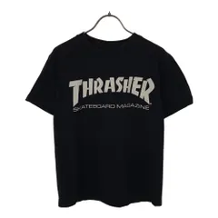 THRASHER スラッシャー ロゴプリント 半袖 Tシャツ S ブラック レディース 古着のサムネイル