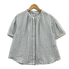 Reflect リフレクトブラウス size9/ホワイト×ネイビー×ブラックのサムネイル