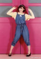 [중고]생 사진(여성) STAR☆ANIS/미타니 레이미/전신·의상 청황·양손 올리고·양손 머리·발 벌레·배경 핑크/꿈꾸는☆디어 스테이지 in 산리오 퓨로랜드 개인 브로마이드