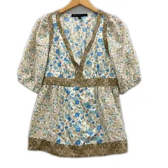 MARC BY MARC JACOBS マークバイマークジェイコブスブラウス size4/アイボリー×ブルー×ベージュのサムネイル