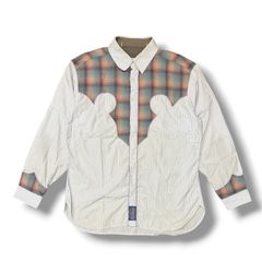 Maison Margiela × PENDLETON 23AW Long-Sleeved Shirt 切替ウエスタン