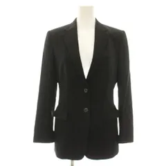 ドルチェ&ガッバーナ ドルガバ DOLCE&GABBANA テーラードジャケット シングル 裏地ヒョウ柄 レオパード ウール 40 黒 ブラック /HN ■GY62のサムネイル