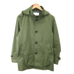 ユナイテッドアローズ A DAY IN THE LIFE UNITED ARROWS フード付きコート ハーフコート  S カーキグリーン ボタン /RY ■GY08のサムネイル
