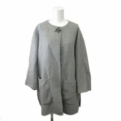 ザラウーマン ZARA WOMAN ノーカラーコート S グレー ウール /RY ■GY08のサムネイル