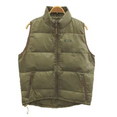 エーグル AIGLE ダウンベスト カーキ 無地 ハイネック ジップアップ /NP ■GY75のサムネイル