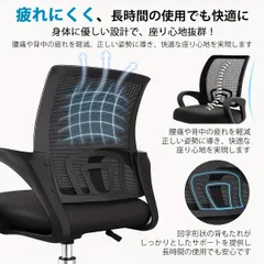 【疲労軽減】オフィスチェア デスクチェア メッシュ 高背 アームレスト ランバーサポート 360度回転 PCチェア 高さ調節可能 エルゴノミクス リクライニング コンパクトのサムネイル