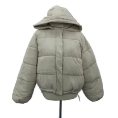 ワンアフター アナザー ナイスクラップ one after another NICE CLAUP 中綿ジャケット ミドル丈 F ライトベージュ フード付き 無地 ジップアップ /SY65 ■ECA007のサムネイル