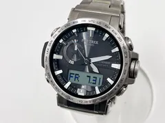 CASIO カシオ PROTREK プロトレック 電波ソーラー メンズ 腕時計 Climber Line クライマーライン チタンバンド PRW-60T-7AJFのサムネイル