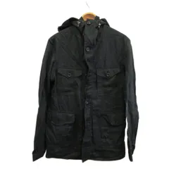 エンポリオアルマーニ EMPORIO ARMANI ジャケット ブルゾン 麻 リネン ミドル丈 フード ジップアップ 46 M 黒 ブラック J1B500 J1533 /XZ ■GY18のサムネイル