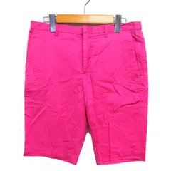 ピーエスポールスミス PS Paul Smith 国内正規品 ハーフパンツ コットン 綿 ストレート 無地 ジップフライ M ピンク /NT2のサムネイル