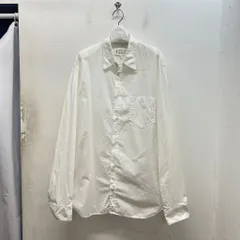 Maison Margiela メゾンマルジェラ 18SS Cotton Poplin Shirt 長袖シャツ S30DL0390 ホワイト size:42【中目黒B07】のサムネイル