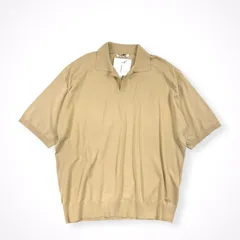 AURALEE / Super High Gauge Cotton knit Short Sleeve polo 未使用品 参考定価：32,000+tax SIZE:3のサムネイル