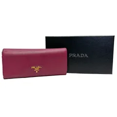 5030 PRADA プラダ 長財布 フラップ サフィアーノレザー パープル ピンクのサムネイル