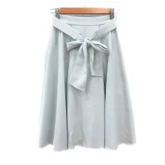 レッセパッセ LAISSE PASSE フレアスカート ミモレ ロング 36 S 水色 ライトブルー /MNのサムネイル