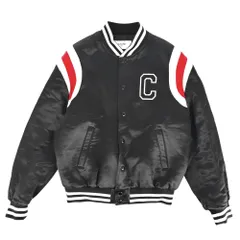 【大決算】 セリーヌ ブルゾン メンズ ロゴ アウター ボンバージャケット アパレル 服 CELINE 46 ブラック 黒 シルバー金具 ウール  レーヨン  【中古品】のサムネイル
