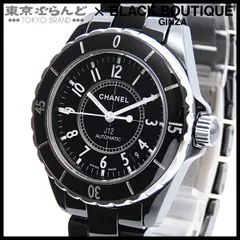 シャネル CHANEL J12 H0685 ブラック セラミック SS 38ｍｍ 箱 保証書付 腕時計 メンズ 自動巻 仕上済 101877681のサムネイル