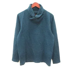 テットオム TETE HOMME カットソー オフタートル 長袖 L 紺 ネイビー /MNのサムネイル